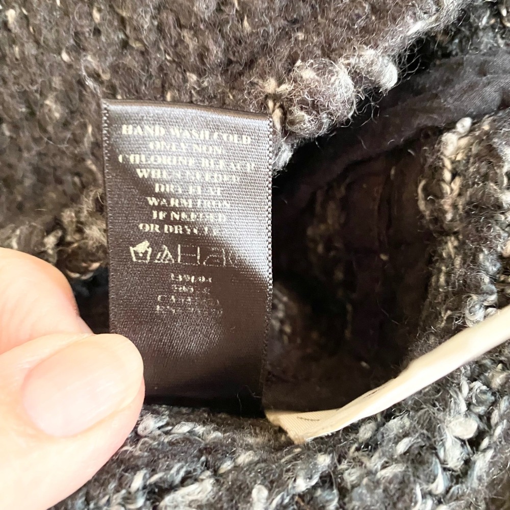 Ann Taylor Black Flecked Knit Open Blazer - Picture 11 of 12